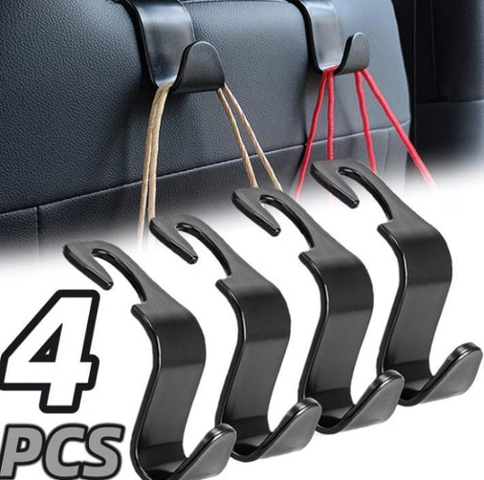 Car-Mounted Hidden Hooks for Car Headrests (Pack of 4)
